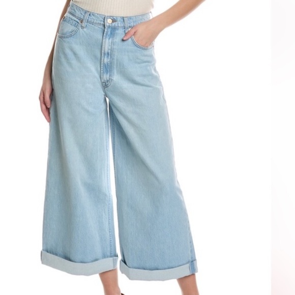 MOTHER SNACKS Denim High Waist Pushpop Cuff Just A Nibble Jeans, Size 27 - Picture 16 of 16